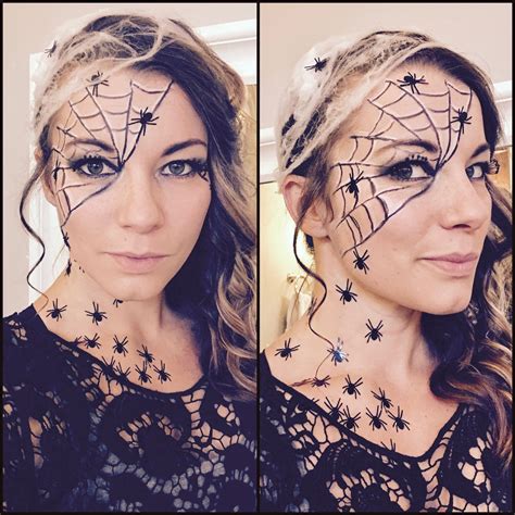 spider web halloween makeup